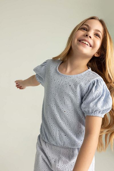 DeFacto Mädchen Brode Kurzarm-T-Shirt Z6259a623sm