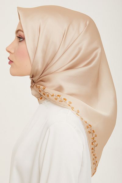 Armine Μεταξωτό Φουλάρι ARMINE 9168D - Τσίλι