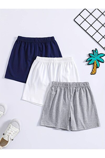 Machetta Дитячий 3-х предметний комплект без принту, прямий літній короткий ш...