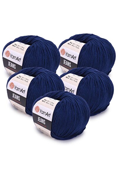 Yarnart Jeans 5'li Bleumarin 54 Fir tricotat manual