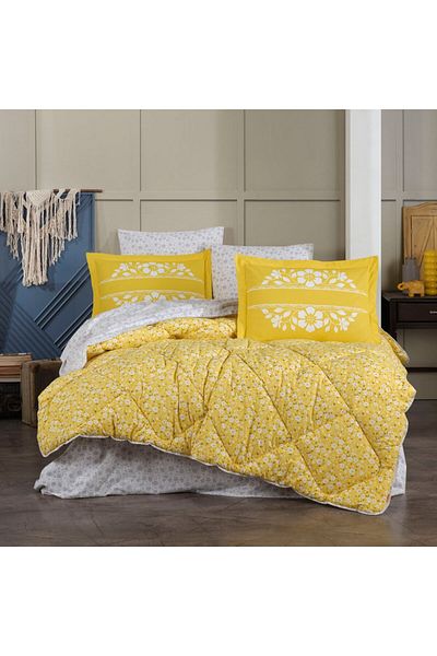 Hobby Sofia Yellow Poplin - Double Sleeping Set