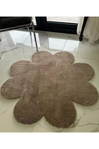 ALgorand Home Oturma Odası Koyu Vizon Peluş Kalın Halı Yatak Odası Başucu Sev...