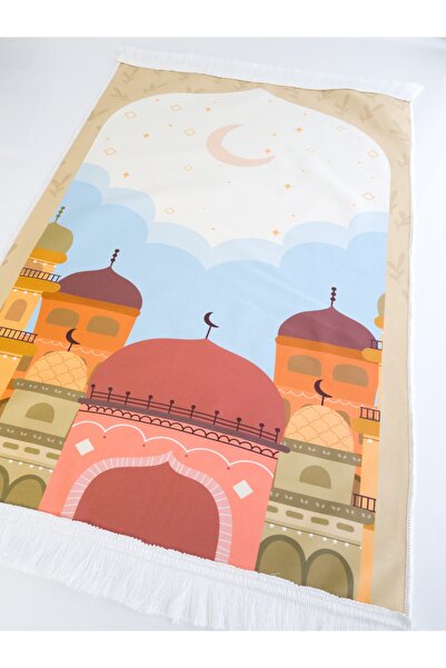 lamel shop Prayer Rug Colorful Mosque / 60x100 cm