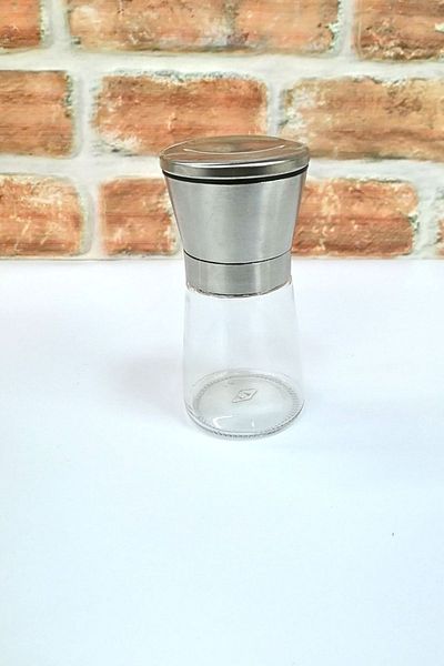 ELEGANCEV CERAMIC HEATER WITH GLASS BOWL, BLACK PEPPER - SALT - SPICE MILL