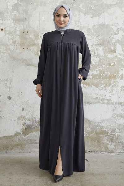 InStyle Pliat Medina Silk Ferace - Antracit