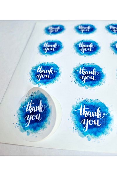 Protec Matbaa Thank You Sticker 100 Pieces