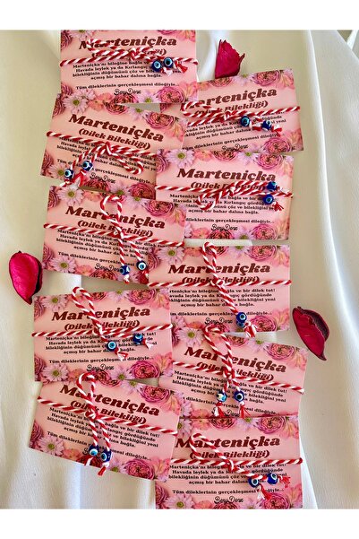 BeryDenz 10 بطاقات مطرزة بالعين الشريرة (مع حزمة هدايا للبطاقات)