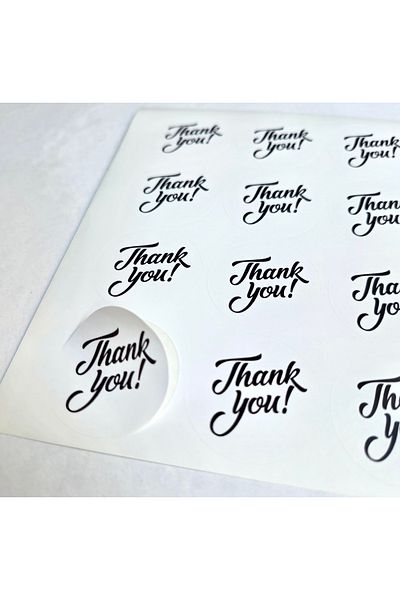 Protec Matbaa Thank You Label 100 Pieces
