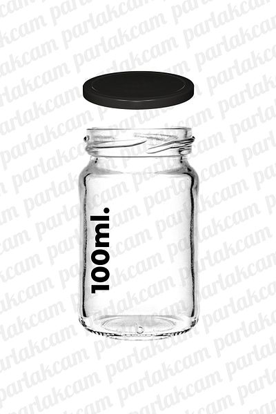 parlakcam Detox Bottle 100ml Gift Glass Shot Bottle with Metal Lid 100cc Candle Jar Ornamental Glass Bottle 15 Pieces