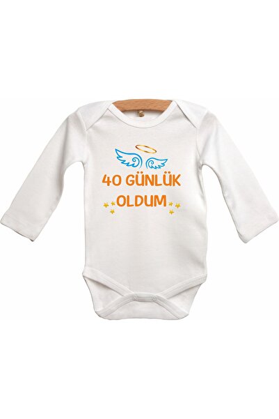 venüsdijital I'm 40 Days Printed Baby Bodysuit