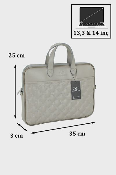 Case Club حقيبة كمبيوتر محمول باللون البيج متوافقة مع MacBook Air Pro مقاس 13.3 بوصة و14 بوصة