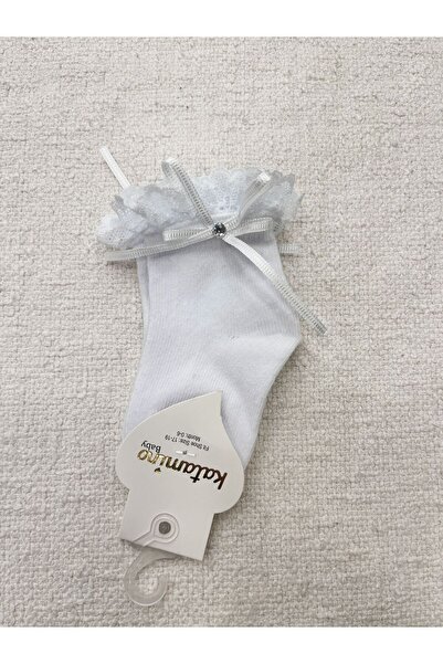 Katamino baby girl socket socks with lace detail