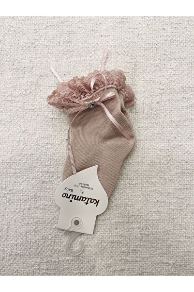 Katamino baby girl socket socks with lace detail