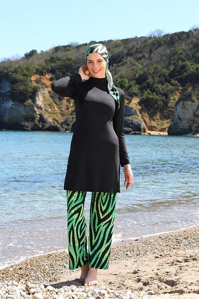 SEBOTEKS Κλειστό μαγιό Hijab με σχέδιο Bolpaça Scarf