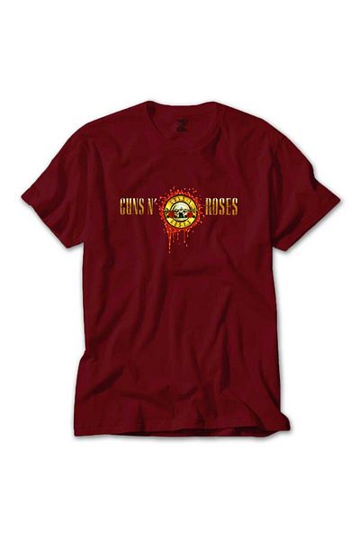Z zepplin Κόκκινο μπλουζάκι με λογότυπο Guns N Roses Drops