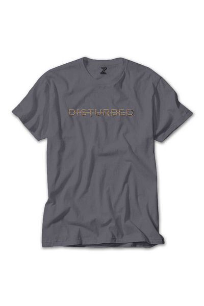 Z zepplin Μπλουζάκι Disturbed Text Grey T-shirt