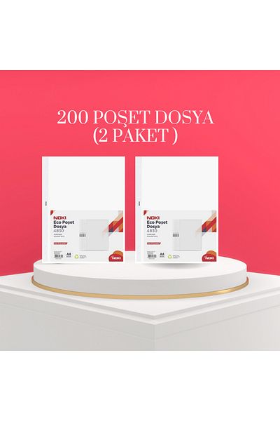 ÖZ KIRTASİYE Bag File 2 Packs of 100
