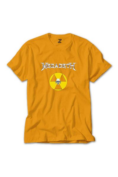 Z zepplin Κίτρινο T-shirt Megadeth Nuclear Radioactive