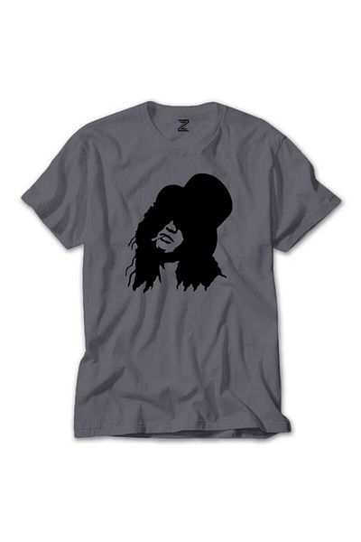 Z zepplin Slash Portrait Grey T-Shirt