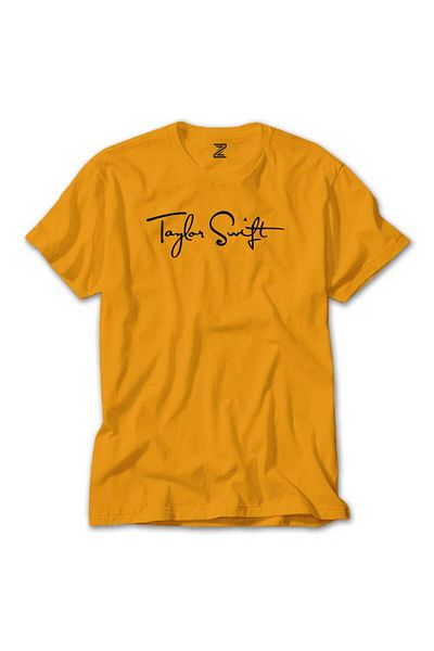 Z zepplin Κίτρινο T-shirt με υπογραφή Taylor Swift