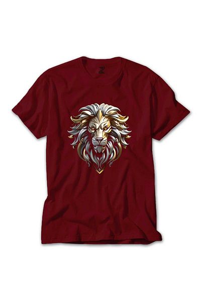 Z zepplin Ασημί και χρυσό Lion Red T-shirt