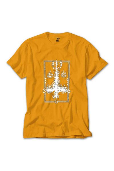 Z zepplin Dissection - The Past Is Alive Logo Κίτρινο T-shirt