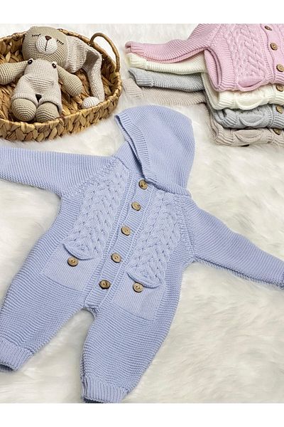 Home (with Booties Gift) Littleland Pocket Knitwear Baby Romper