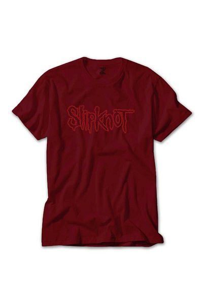 Z zepplin Κόκκινο T-shirt Slipknot Text