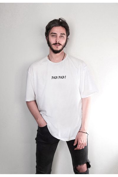 Pisa Art Унисекс тениска с двустранен щампован Pikachu Pokemon