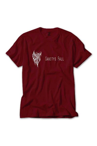 Z zepplin Κόκκινο T-shirt Sanitys Fall Text