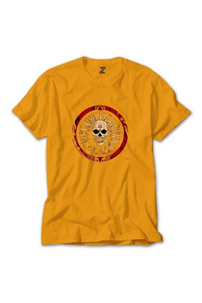 Z zepplin Κίτρινο T-shirt Astek Medallion