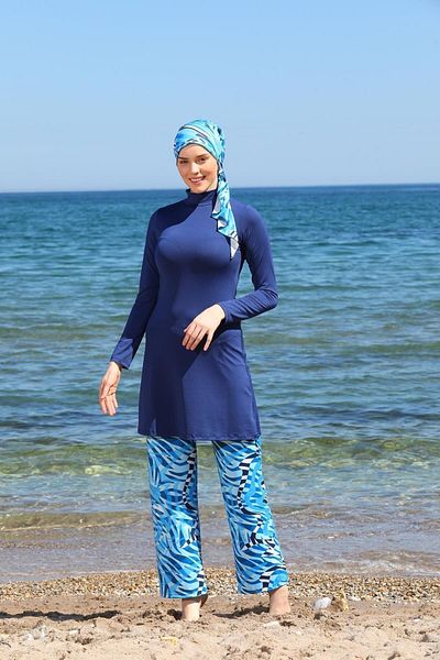 SEBOTEKS Κλειστό Hijab μαγιό Bolpaça Scarf Design 3361