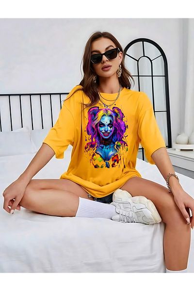 Pisa Art μπλουζάκι με αυτοκόλλητο harley queen