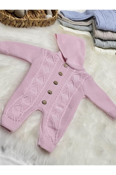 Home LITTELAND BAKLAVA KNITTED HOODED KNIT JUMPSUIT