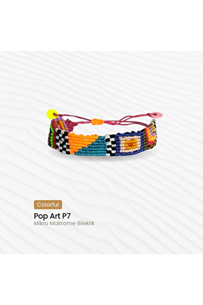 Pötikare Butik Atölye Pop Art P7 Mikro Makrome Bileklik