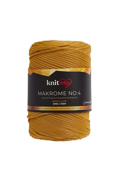 knitme Πολυεστέρας Μακραμέ 4 mm 200 Gr Πλεκτό Χειροποίητο Σχοινί 3010