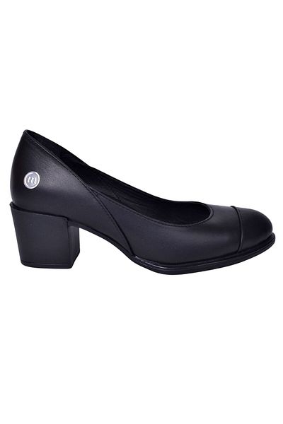 Mammamia D24YA-675 Pantofi cu toc din piele neagră pentru femei