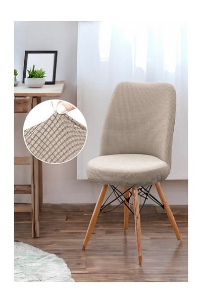 riselerhome Πλενόμενο ελαστικό κάλυμμα καρέκλας Lycra Oval - Στρογγυλό κάλυμμα καρέκλας