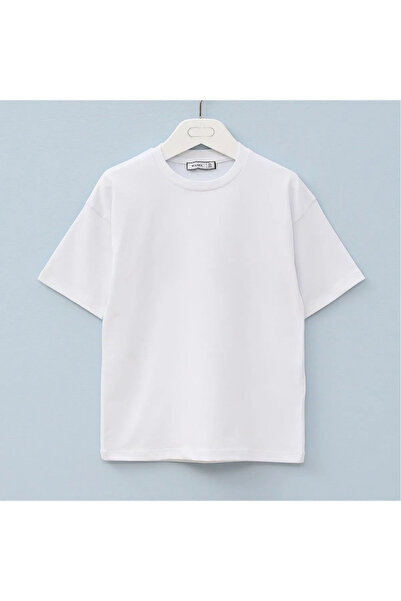 Genel Markalar 3'lü  unisex kız erkek set 1 adet kargo cep eşofman altı 2 adet basic t-shirt 7-14 yaş