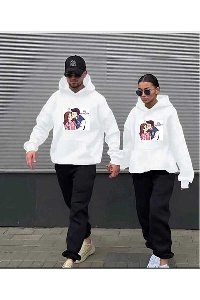 PERISENSE Unisex Γυναικείες Ανδρικές φόρμες Oversize Ειδικού Σχεδιασμού Lover Couple Combination Bottom-Top Σετ φόρμας 2 τεμαχίων