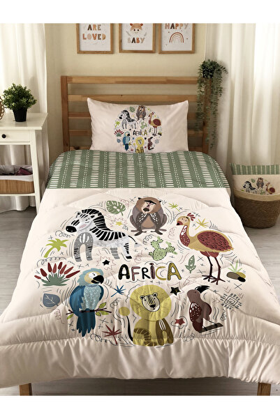 Evmila Animal Pattern Quilted Stitched Quilt