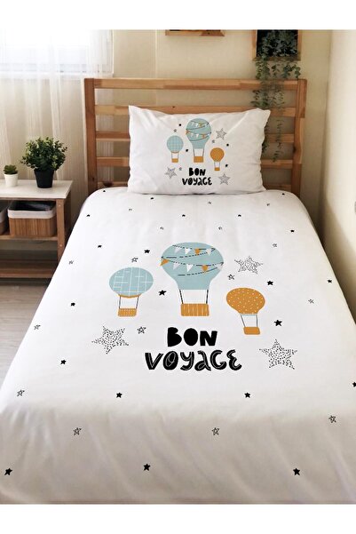 Evmila Σετ διπλής όψης με μπλε μοτίβο μπαλονιών χωρίς σεντόνια - Σετ μονόπλευ...