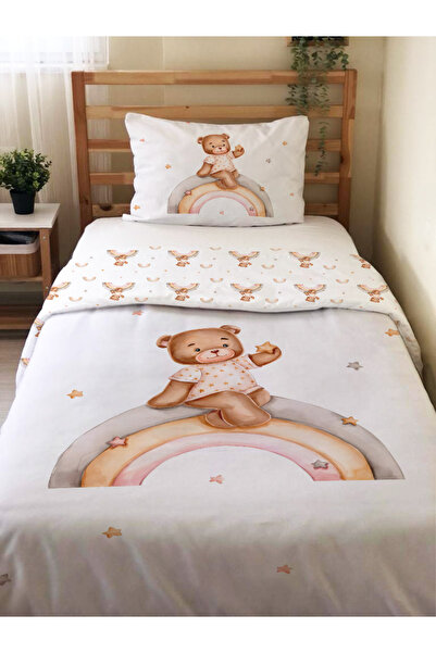 Evmila طقم غطاء لحاف مزدوج الجوانب بنقشة قوس قزح - بدون ملاءات، مفرد، 160x220 سم