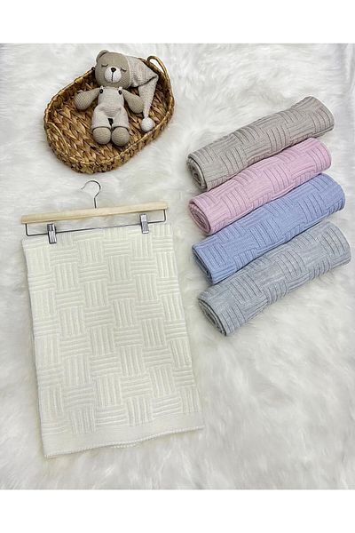 Home LITTLE LAND STRIPE PATTERNED KNITWEAR BLANKET