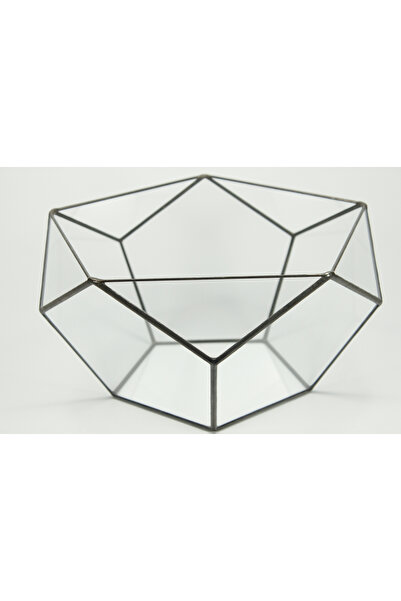 vitraryum LARGE Vitray Cam Fanus Geometrik Teraryum Ev Dekorasyon Düğün Nişan...