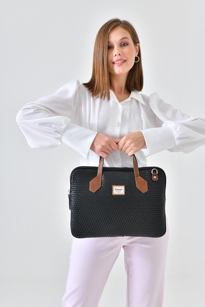 Vardo [ Isim Yazılabilir ] Nıkı Uzun Askılı '' Macbook Air Pro 13/13.3/14 Inç Laptop Ve Evrak Çantası