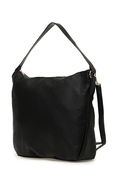 Polaris NTRL PRM OMZ 3PR Siyah Kadın Omuz Çantası