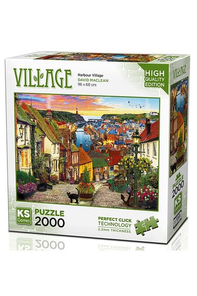Ks Games 2000 Piece Harbor Village Puzzle