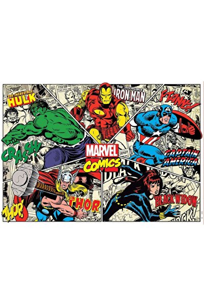 EDUCA Puzzle 1000 Parça Marvel Kahramanları Karikatür 18498