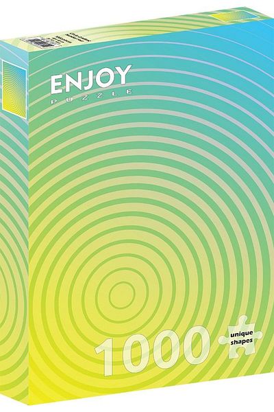Enjoy Puzzle لغز متدرج أخضر/أصفر مكون من 1000 قطعة